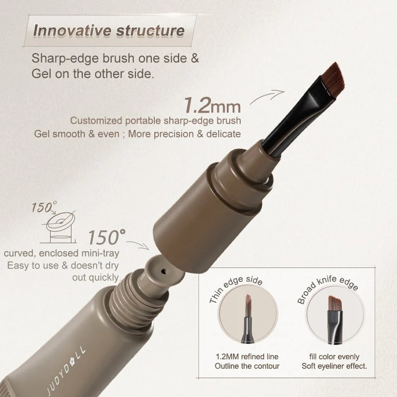 Judydoll - Eyeliner Eyebrow Gel - Dark Brown