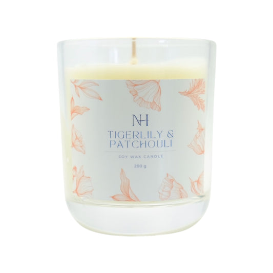 Nomi Haus - Tigerlily & Patchouli Soy Wax Candle - 200g