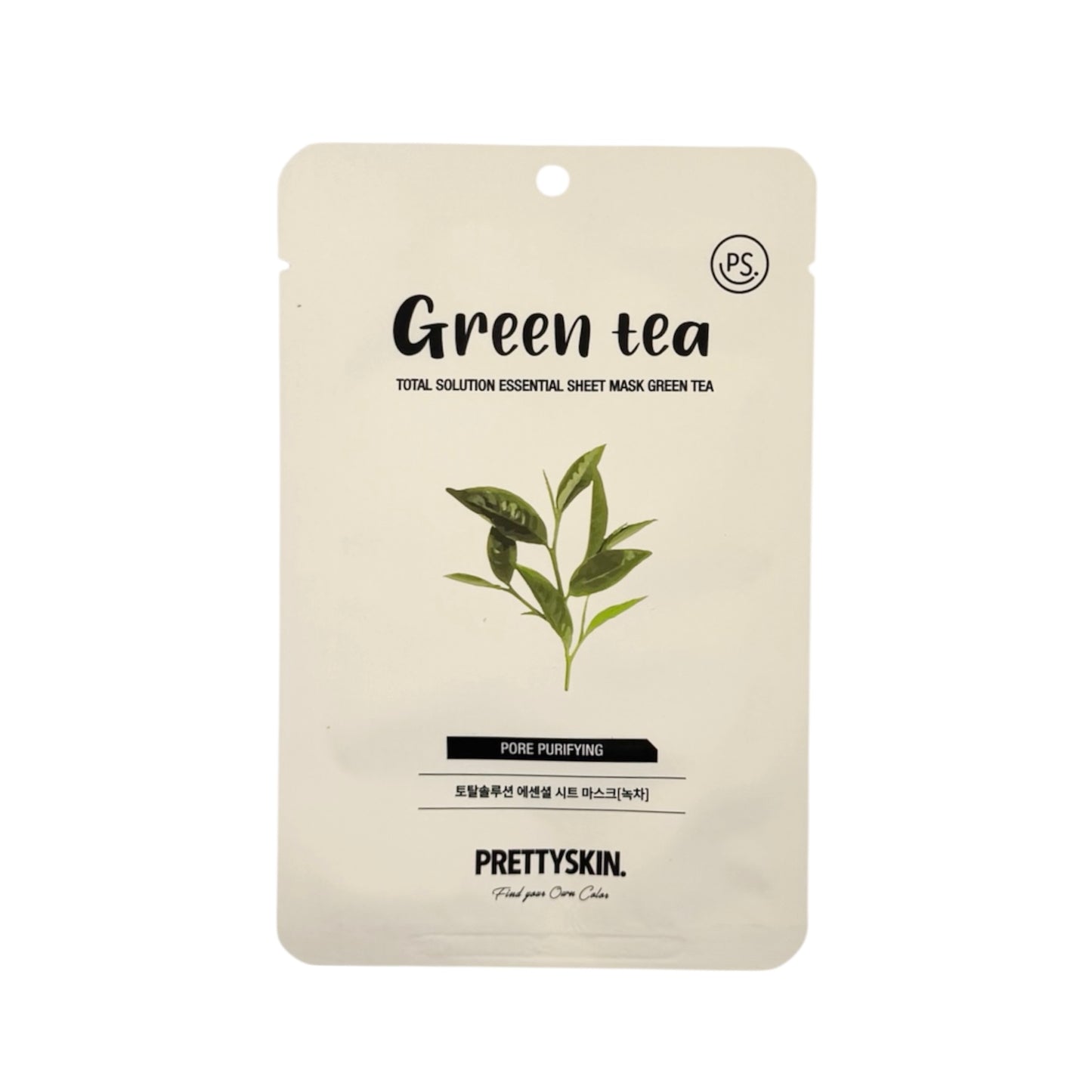 PRETTYSKIN Total Solution Sheet Mask Green Tea