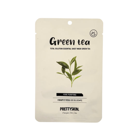 PRETTYSKIN Total Solution Sheet Mask Green Tea