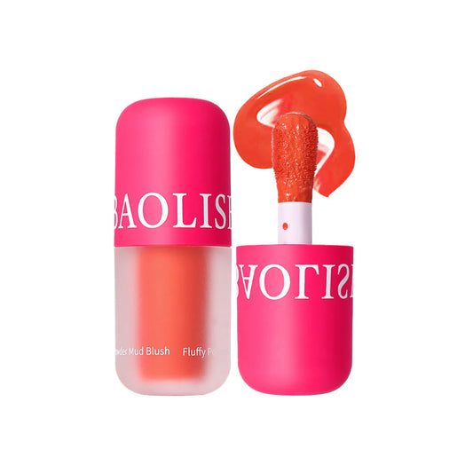 Baolishi - Pink Fluffy Powder Mud Blush Shade 4